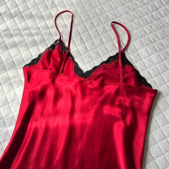 Ambrielle Satin Lace Slip Dress - Picture 4 of 4